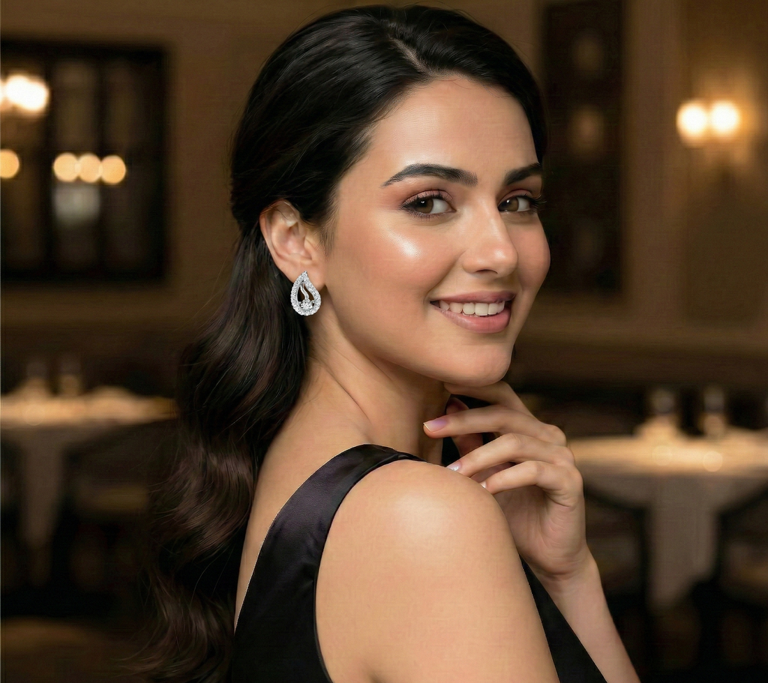 Antique Lab Grown Diamond Studs Gift For Her