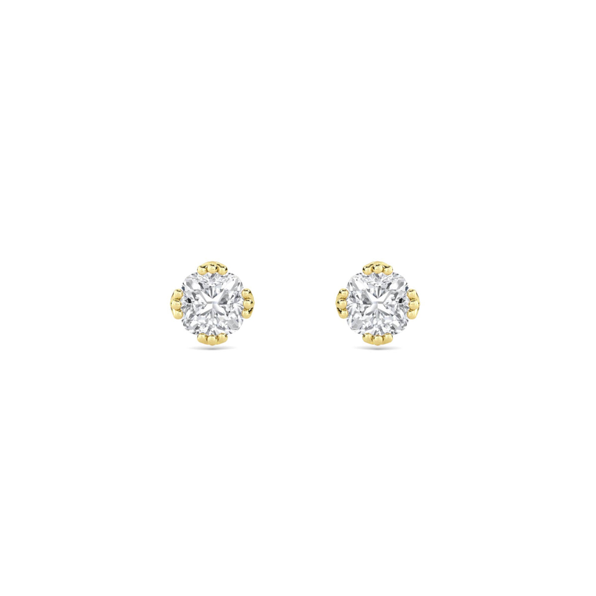 Round Cluster Illusion Stud Earrings - image 1