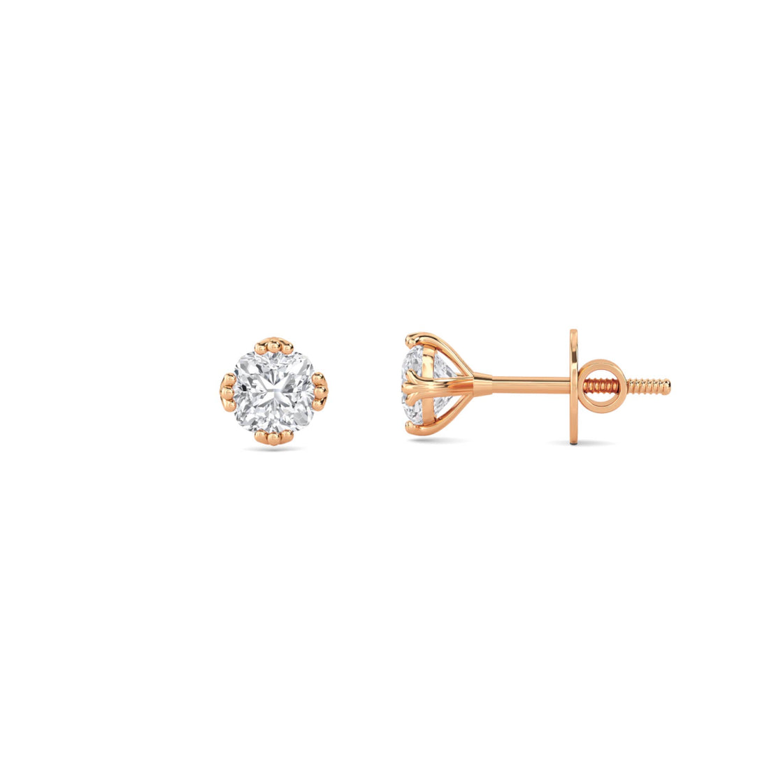 Round Cluster Illusion Stud Earrings
