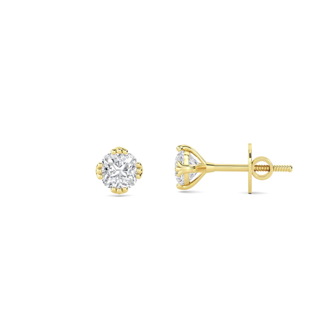 Round Cluster Illusion Stud Earrings