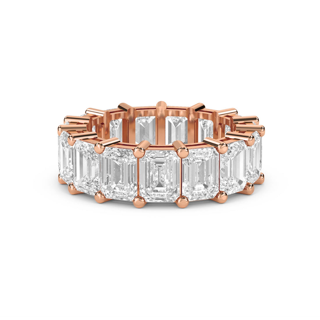 Emerald Cut Diamond Eternity Ring - image 3