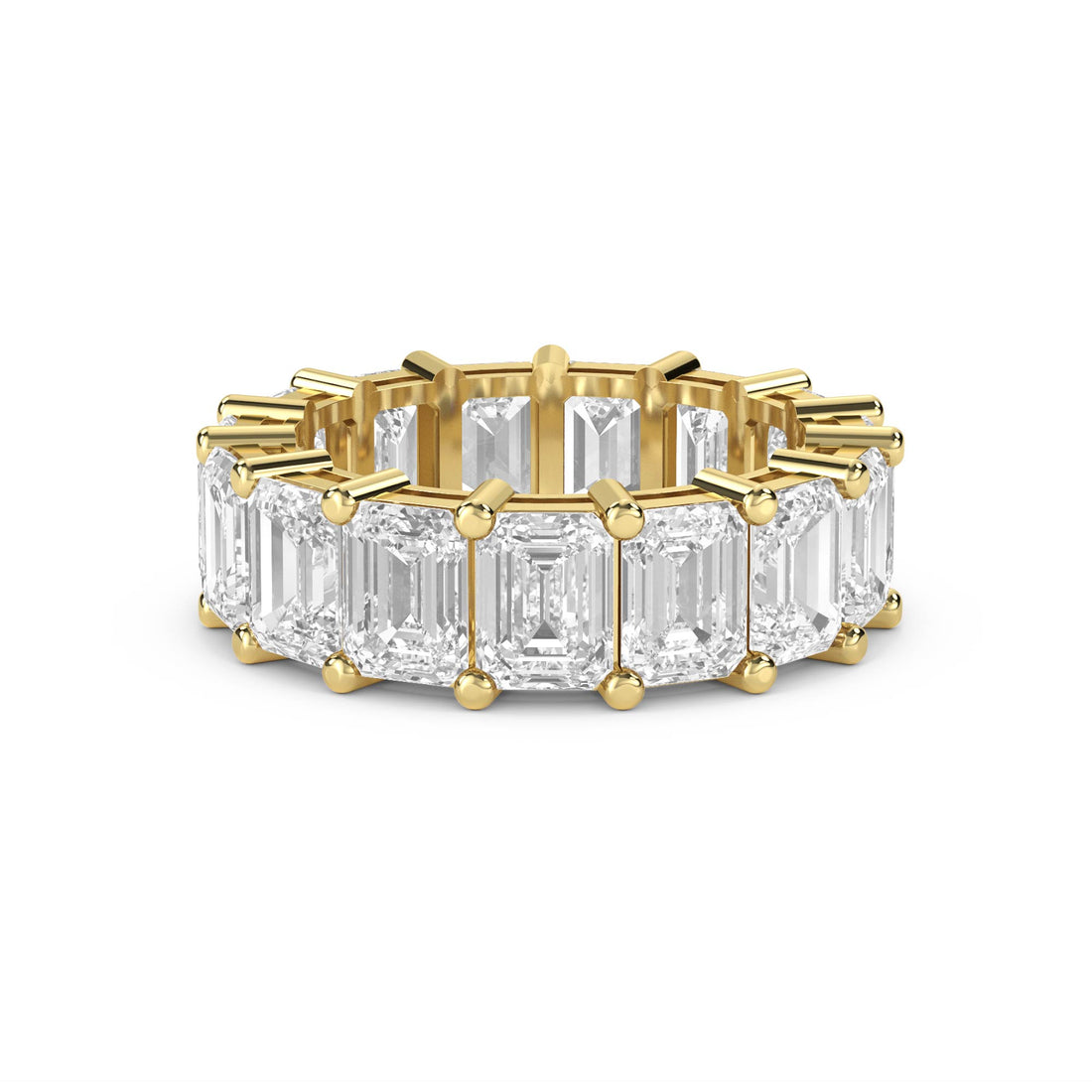 Emerald Cut Diamond Eternity Ring - image 1