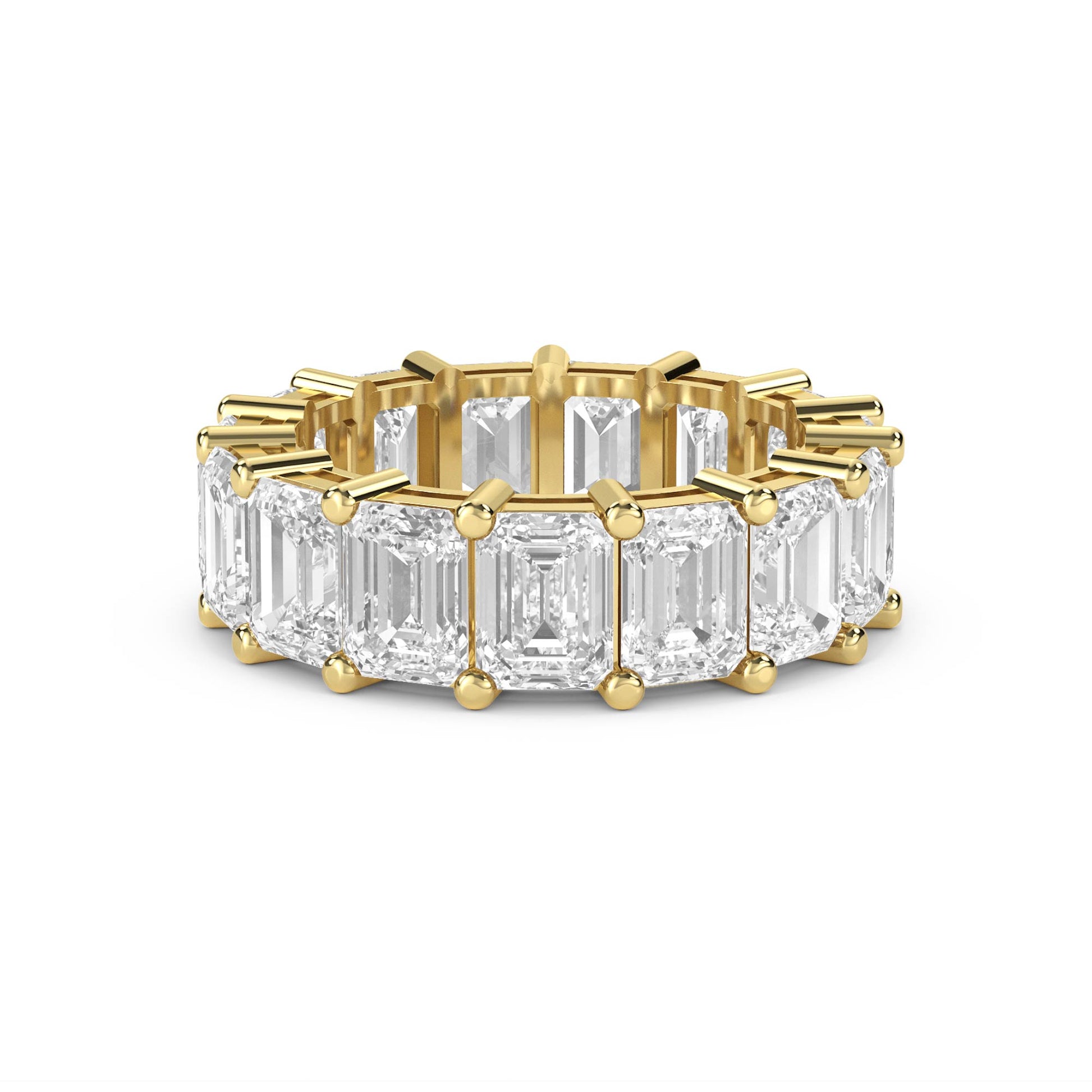 Emerald Cut Diamond Eternity Ring - image 1