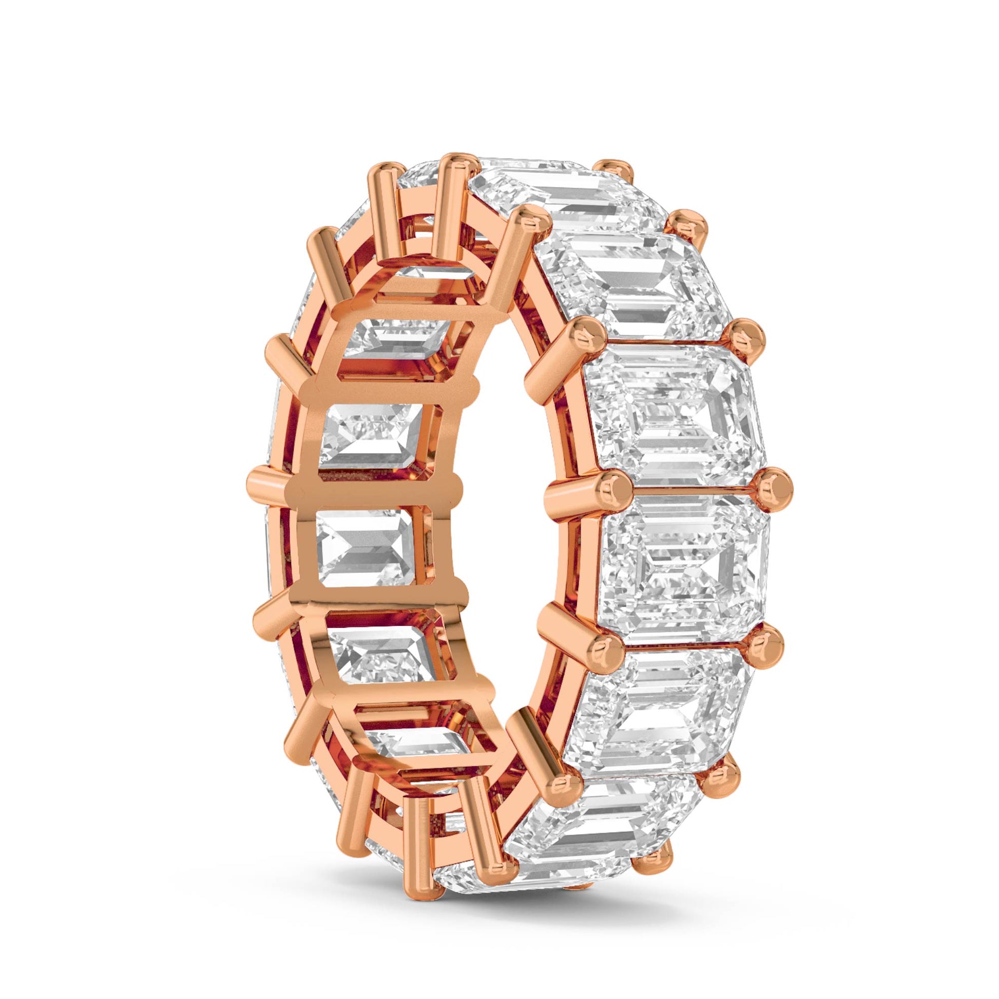 Emerald Cut Diamond Eternity Ring - image 4