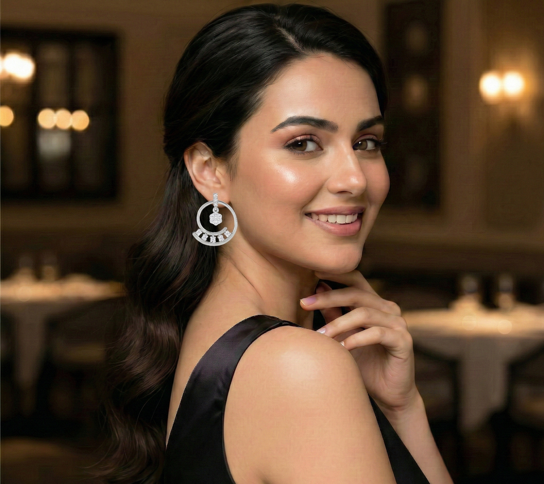Legacy Of Luxury Diamond Earrings (Silver)