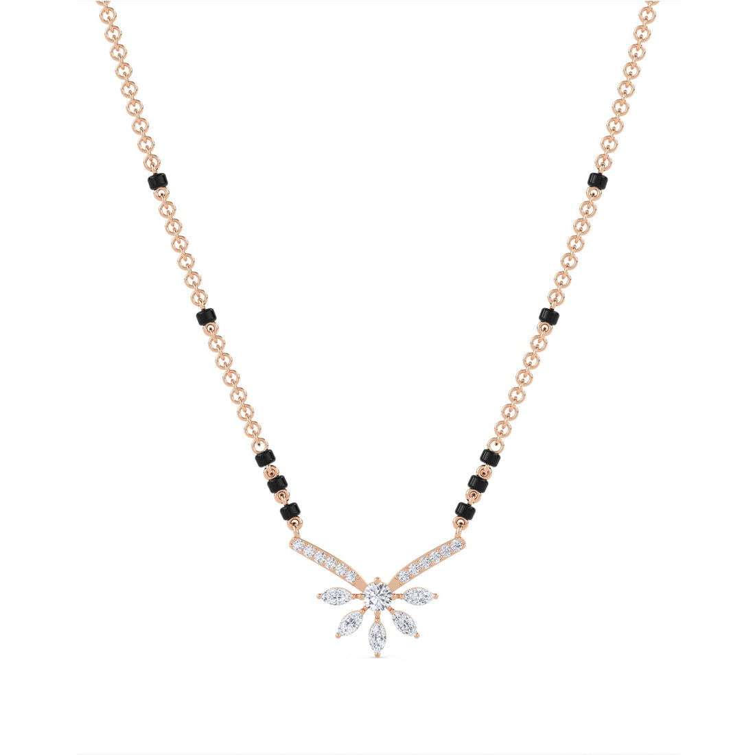 Marquise Burst Diamond Mangalsutra