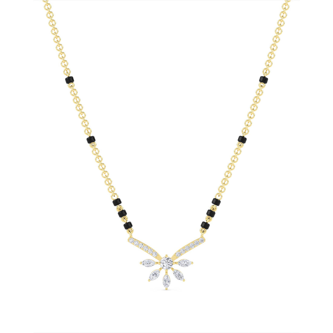 Marquise Burst Diamond Mangalsutra