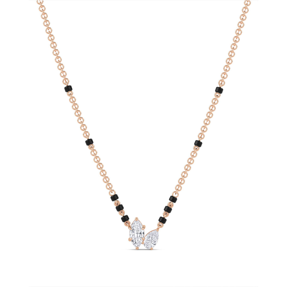 Marquise Pear Toi et Moi Mangalsutra