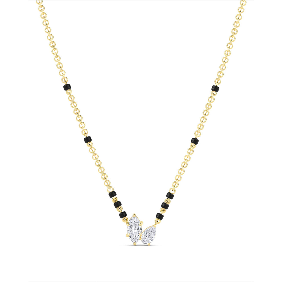 Marquise Pear Toi et Moi Mangalsutra