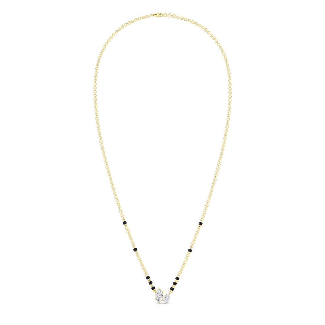 Marquise Pear Toi et Moi Mangalsutra