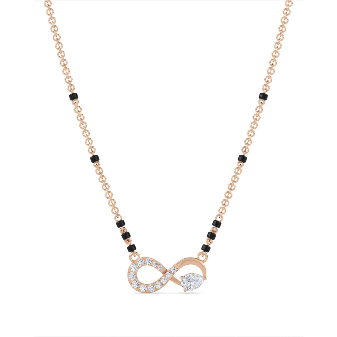Infinity Pear Diamond Mangalsutra