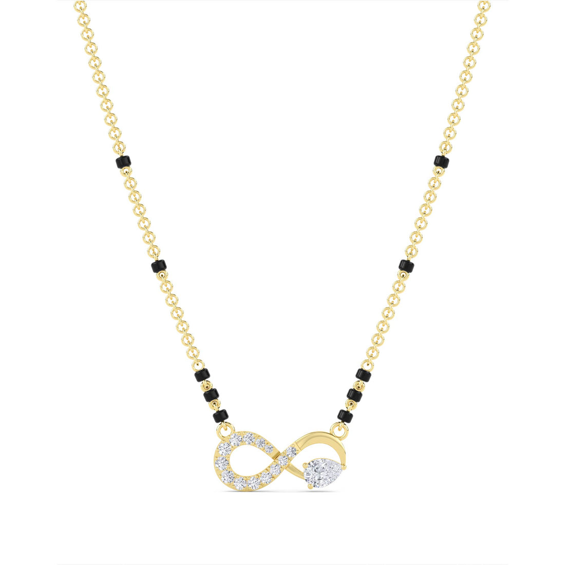 Infinity Pear Diamond Mangalsutra