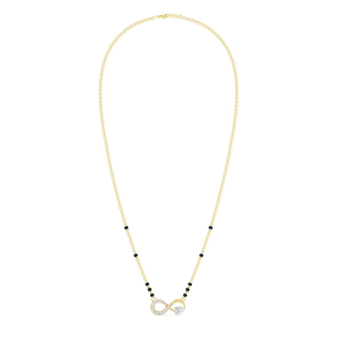Infinity Pear Diamond Mangalsutra
