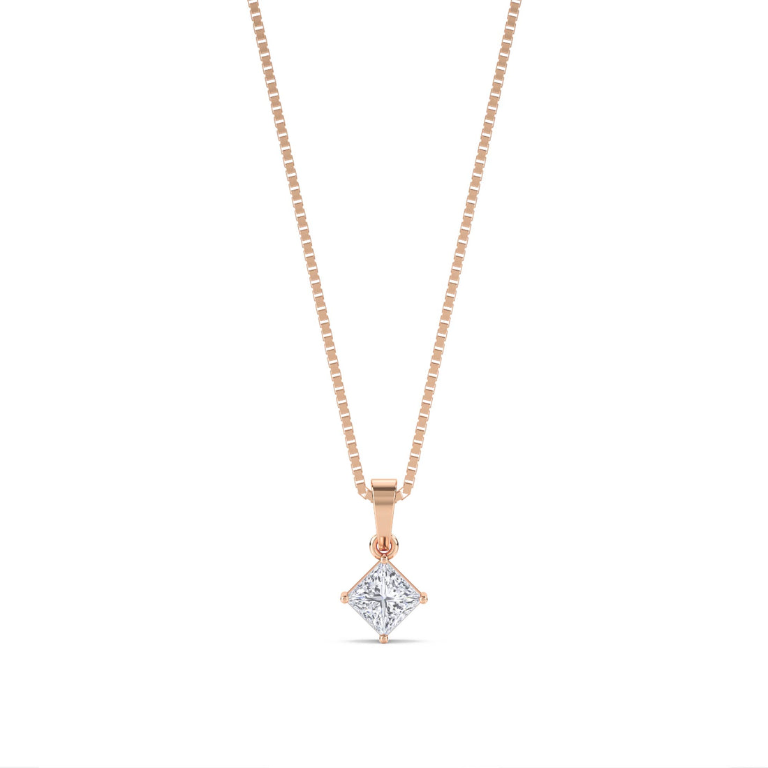 Princess Cut Kite Set Lab Grown Diamond Pendant