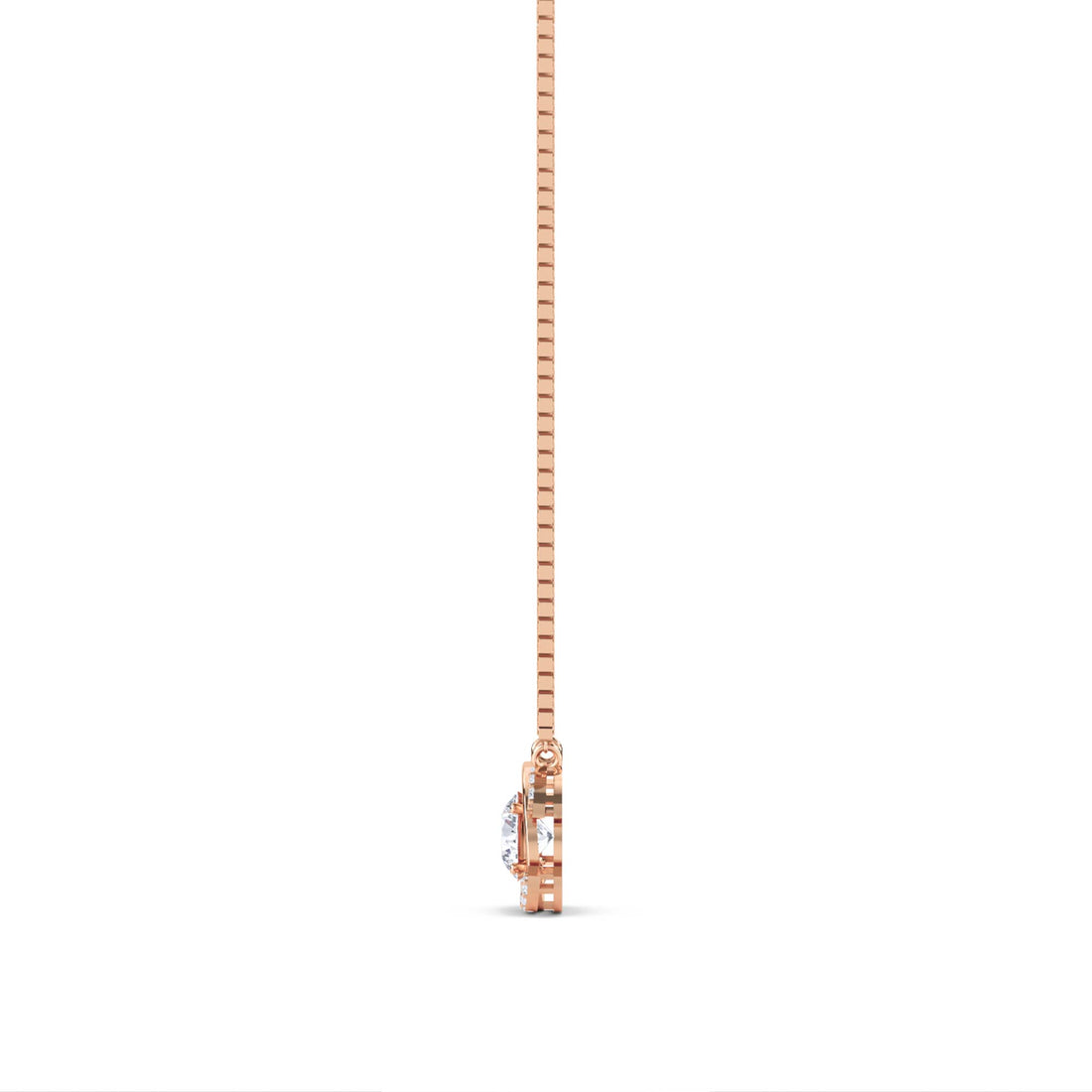 Round Interlocking C Swirl Lab Grown Diamond Pendant
