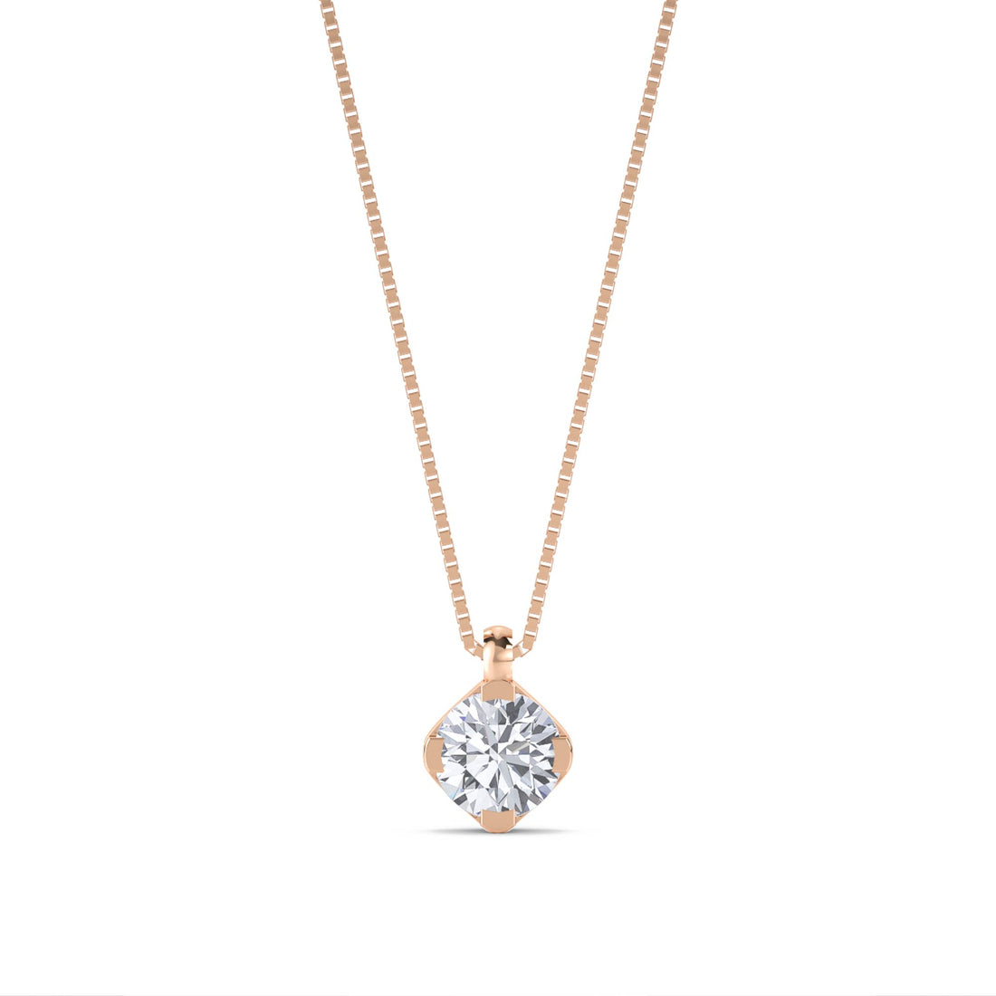 Cushion Cut Kite Set Lab Grown Diamond Pendant