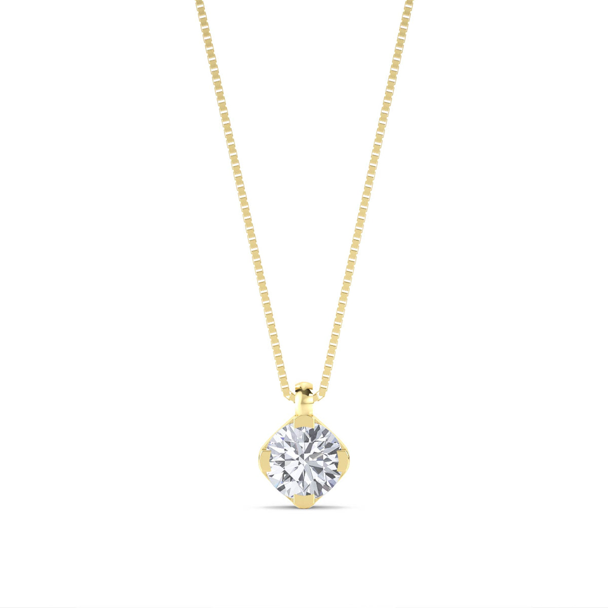 Cushion Cut Kite Set Lab Grown Diamond Pendant - image 1