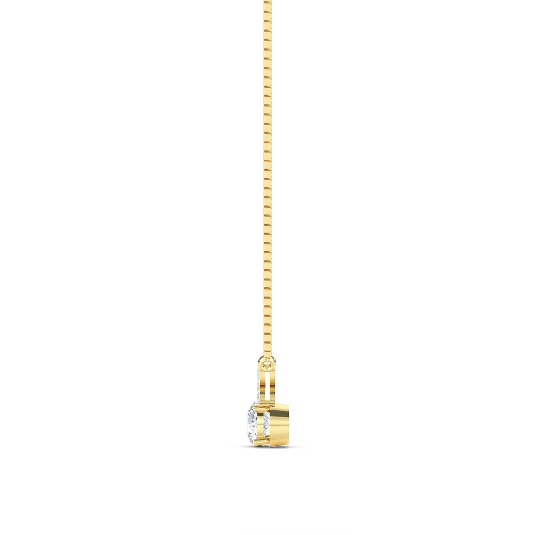 Round Marquise Bow Bail Lab Grown Diamond Pendant