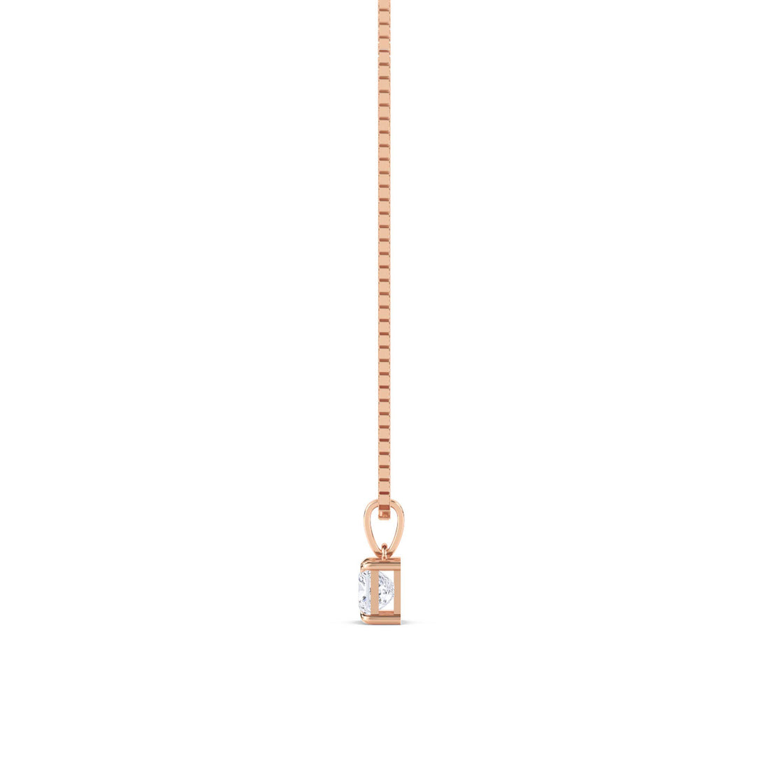 Princess Cut Solitaire Lab Grown Diamond Pendant