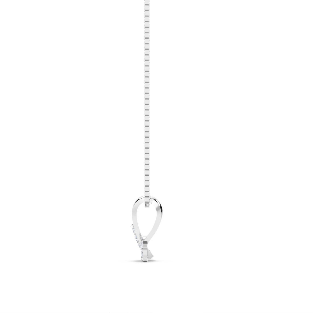 Round Cluster Curved Bar Lab Grown Diamond Pendant (Silver)