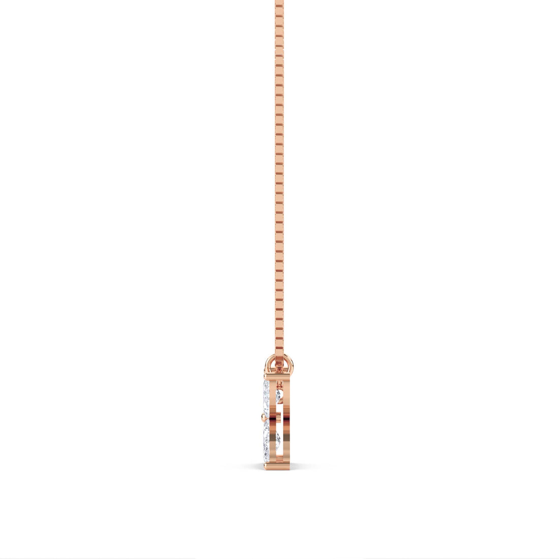 Marquise Flower Lab Grown Diamond Pendant