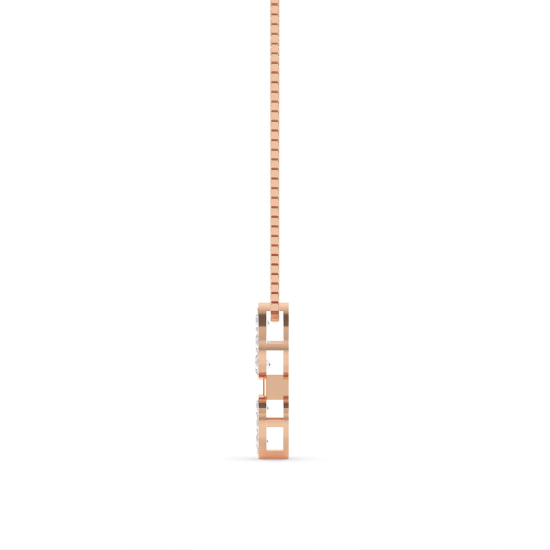 Double Pear Cluster Drop Lab Grown Diamond Pendant