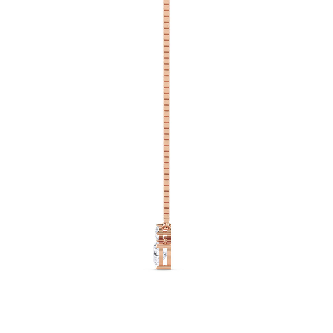 Heart Round Accent Lab Grown Diamond Pendant