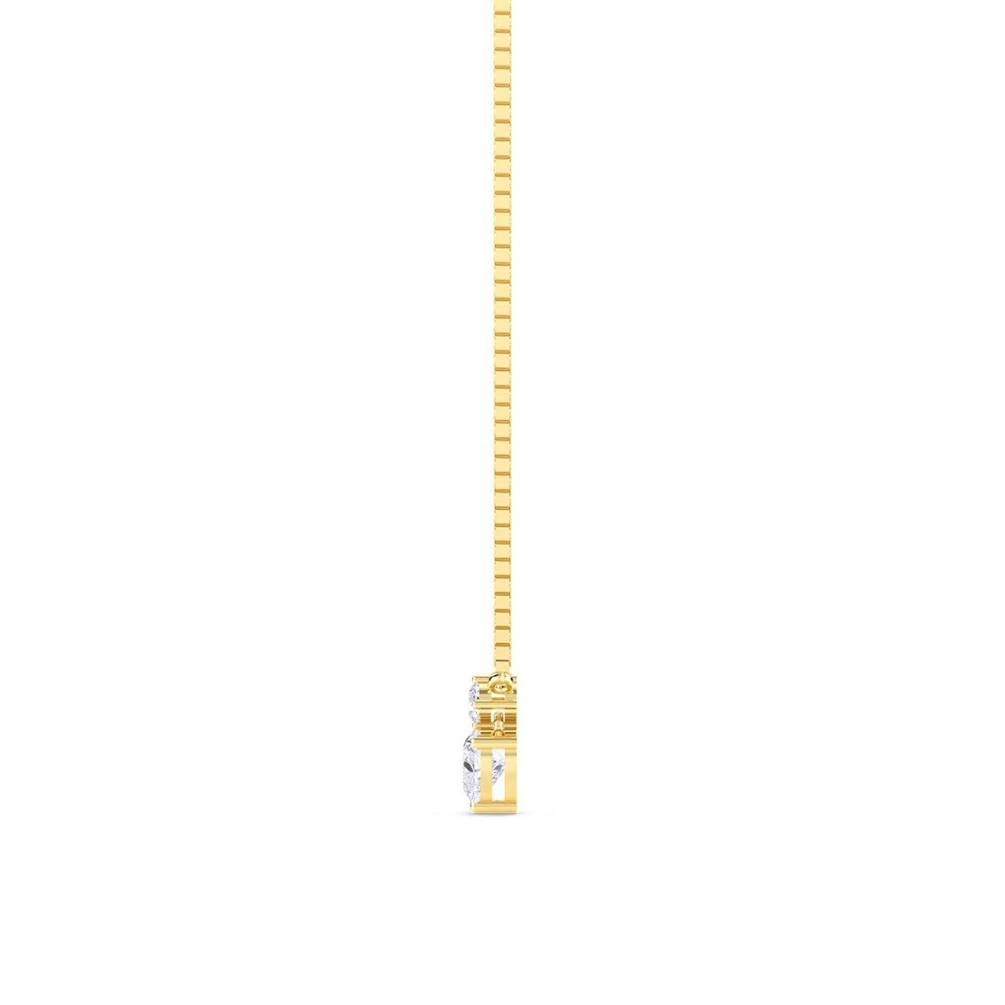 Heart Round Accent Lab Grown Diamond Pendant
