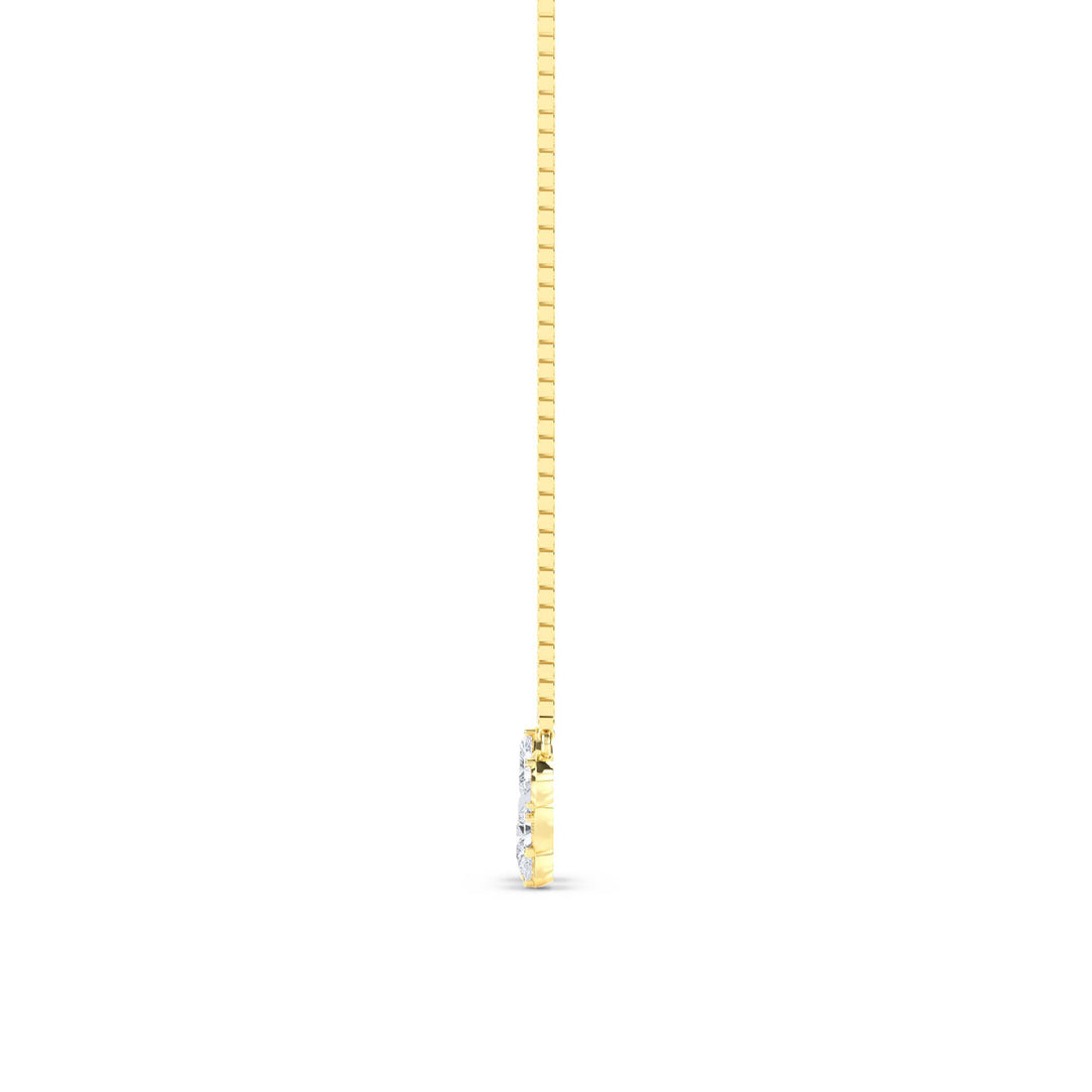 Double Pear S Curve Lab Grown Diamond Pendant