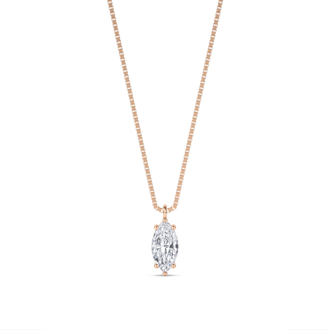 Marquise Solitaire Lab Grown Diamond Pendant