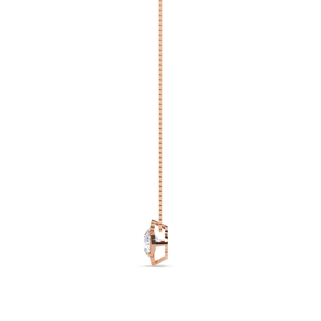 Round Cut Vintage Floral Halo Lab Grown Diamond Pendant