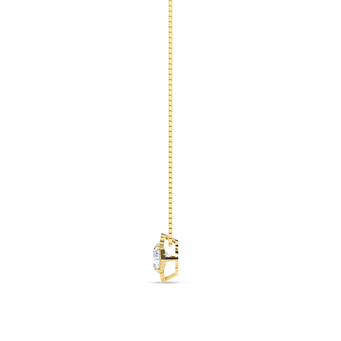 Round Cut Vintage Floral Halo Lab Grown Diamond Pendant (Silver)