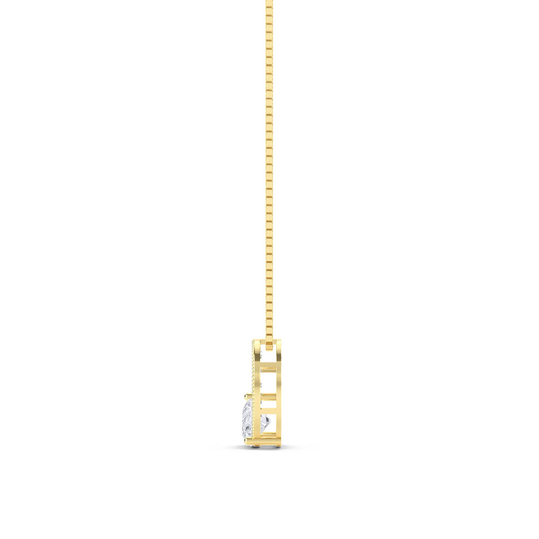 Round Paisley Swirl Lab Grown Diamond Pendant