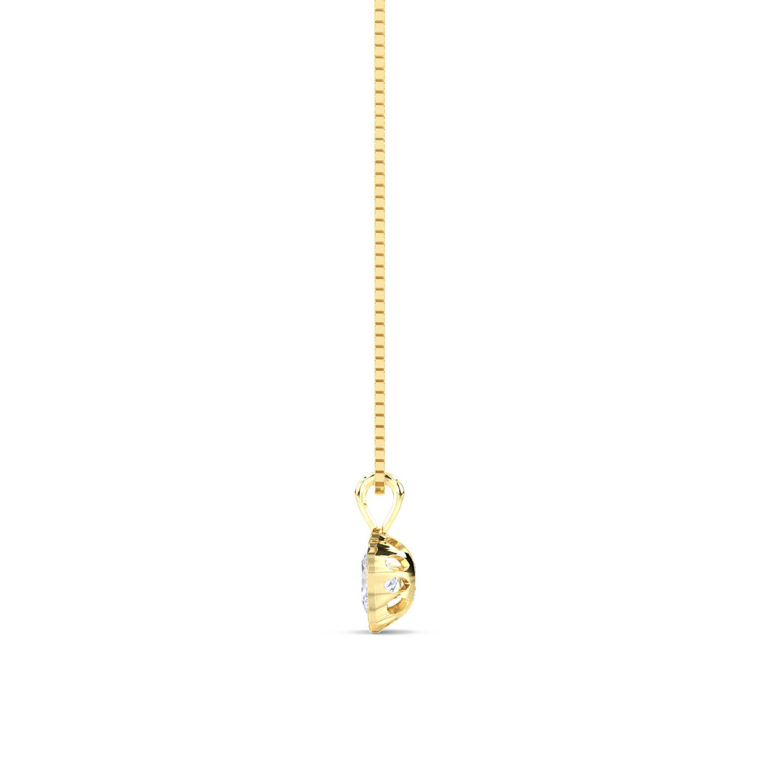 Oval Cluster Organic Bezel Lab Grown Diamond Pendant
