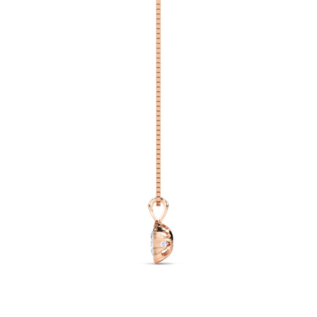 Oval Cluster Organic Bezel Lab Grown Diamond Pendant