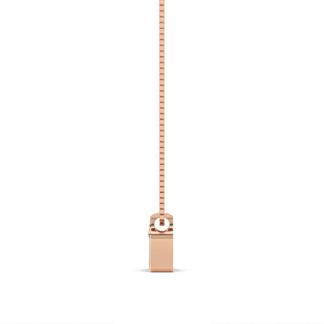 Emerald Cut Scalloped Bail Lab Grown Diamond Pendant