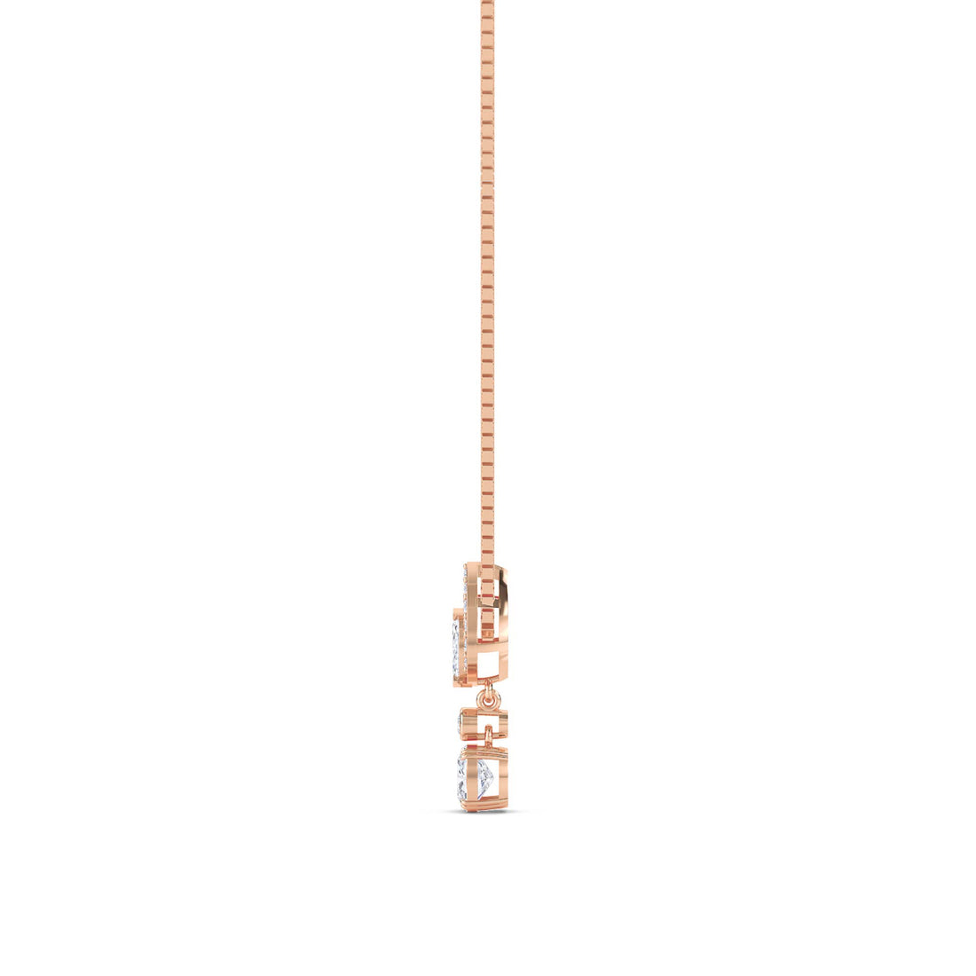 Marquise Cushion Tiered Kite Lab Grown Diamond Pendant