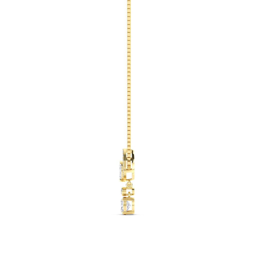 Marquise Cushion Tiered Kite Lab Grown Diamond Pendant