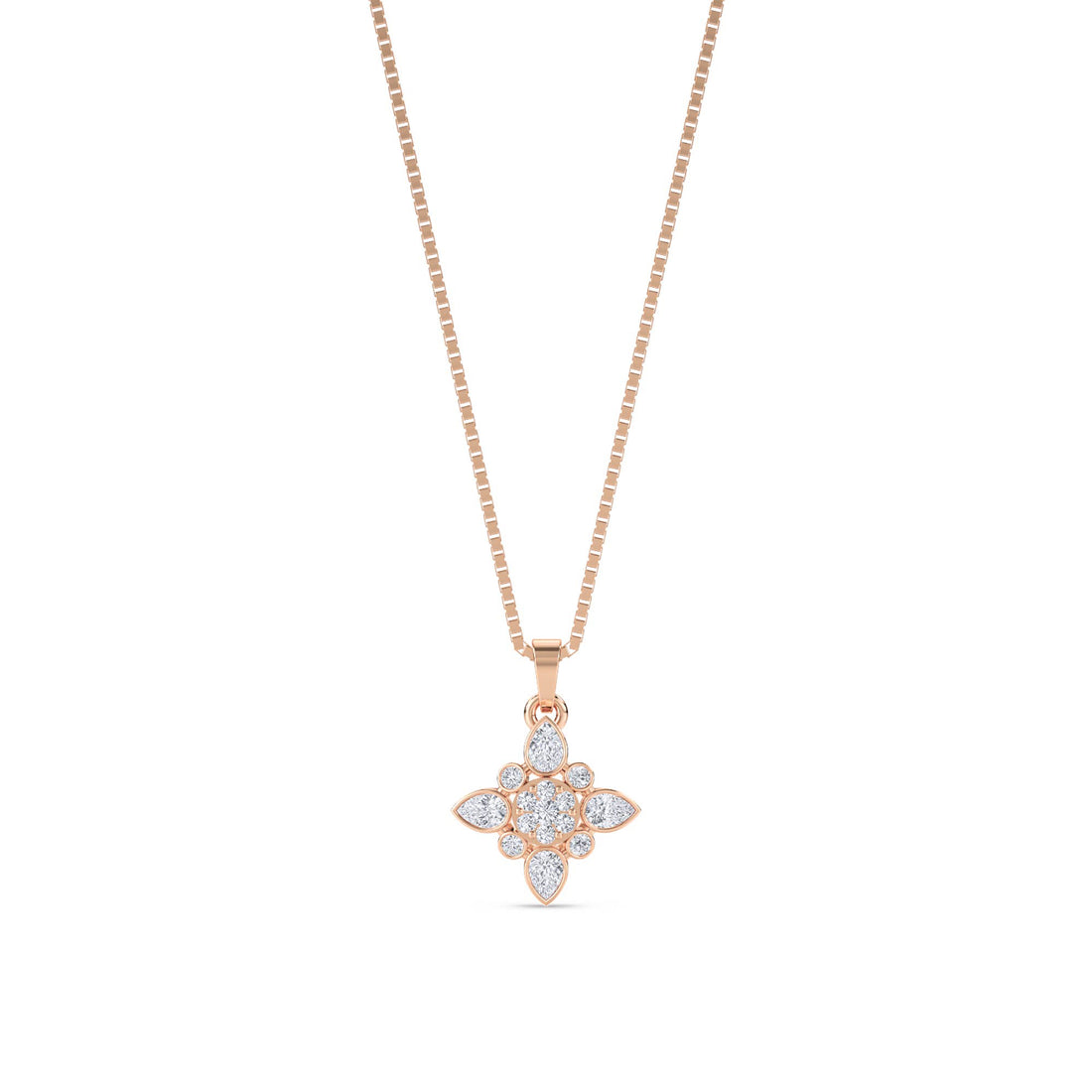 Vintage Star Medallion Lab Grown Diamond Pendant