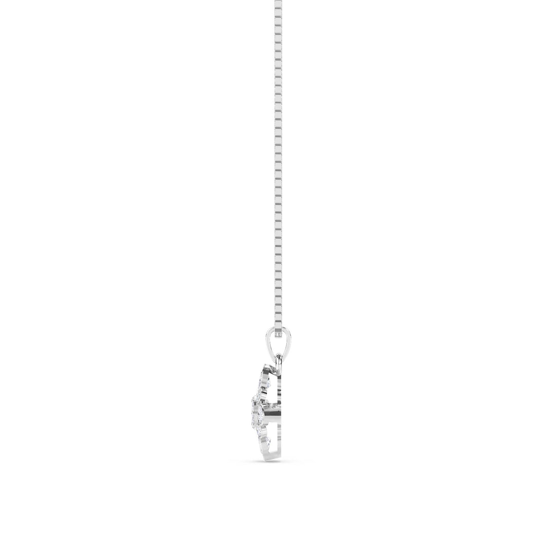 Vintage Star Medallion Lab Grown Diamond Pendant (Silver)