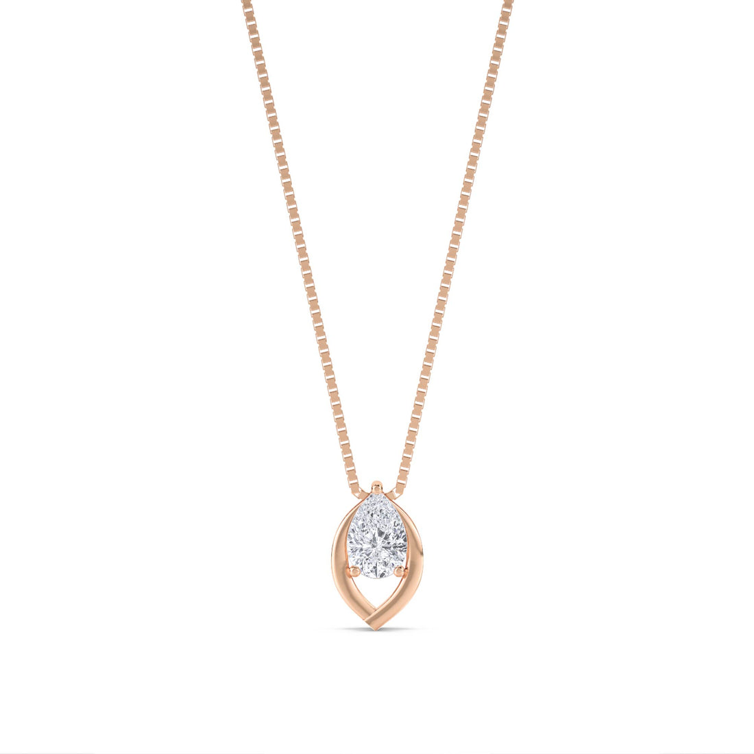 Pear Cluster Marquise Frame Lab Grown Diamond Pendant