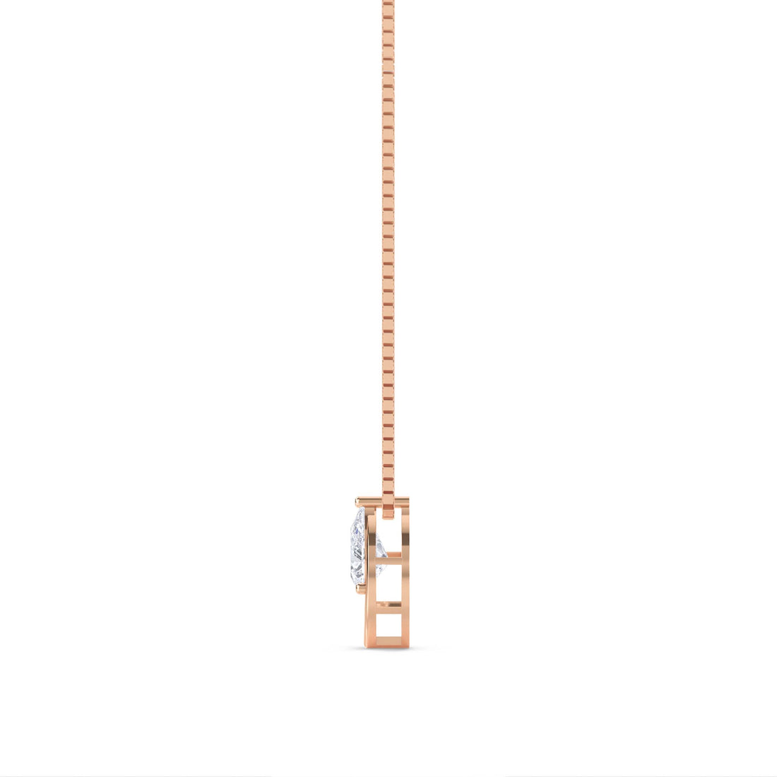 Pear Cluster Marquise Frame Lab Grown Diamond Pendant