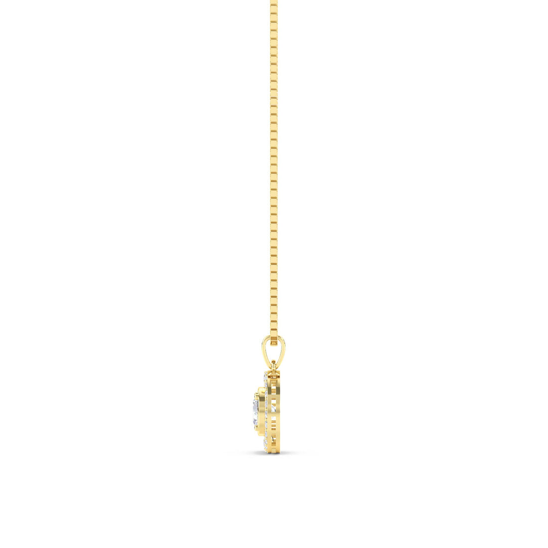 Round Celestial Orbit Lab Grown Diamond Pendant
