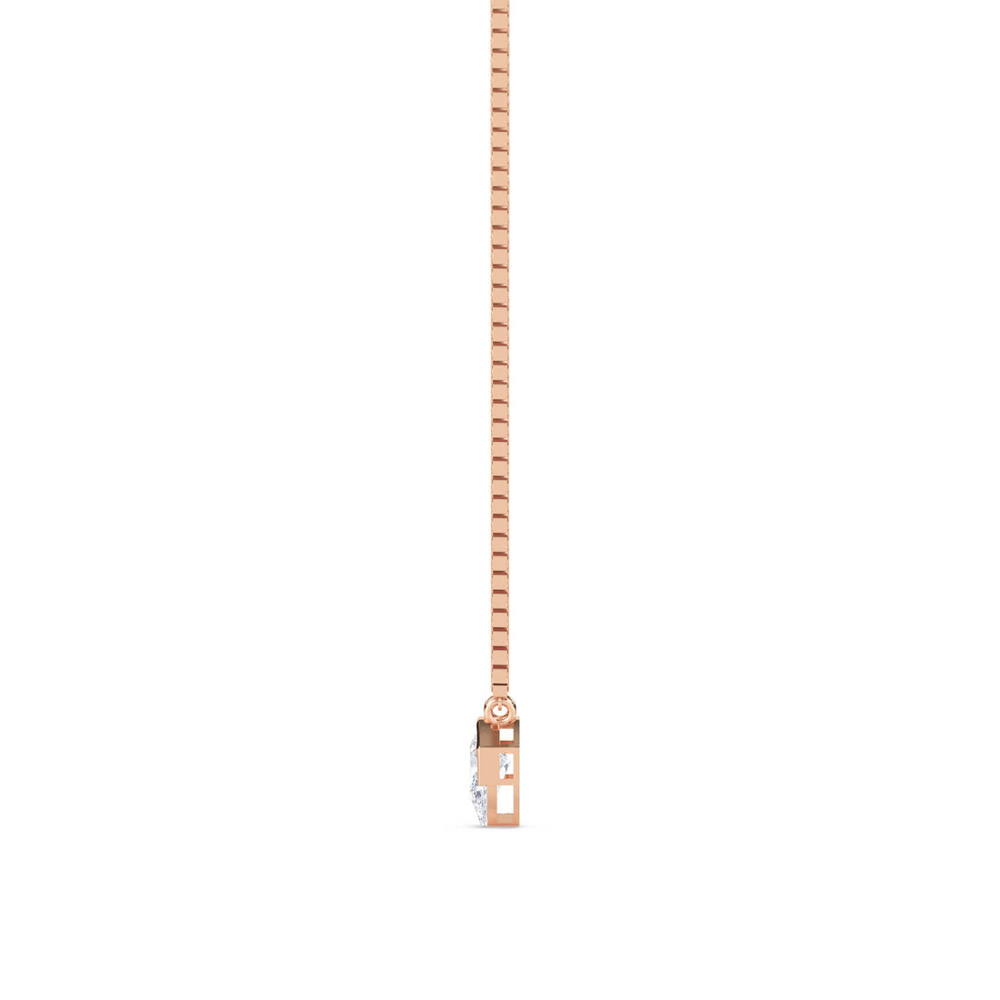 Pear Geometric Bezel Lab Grown Diamond Pendant