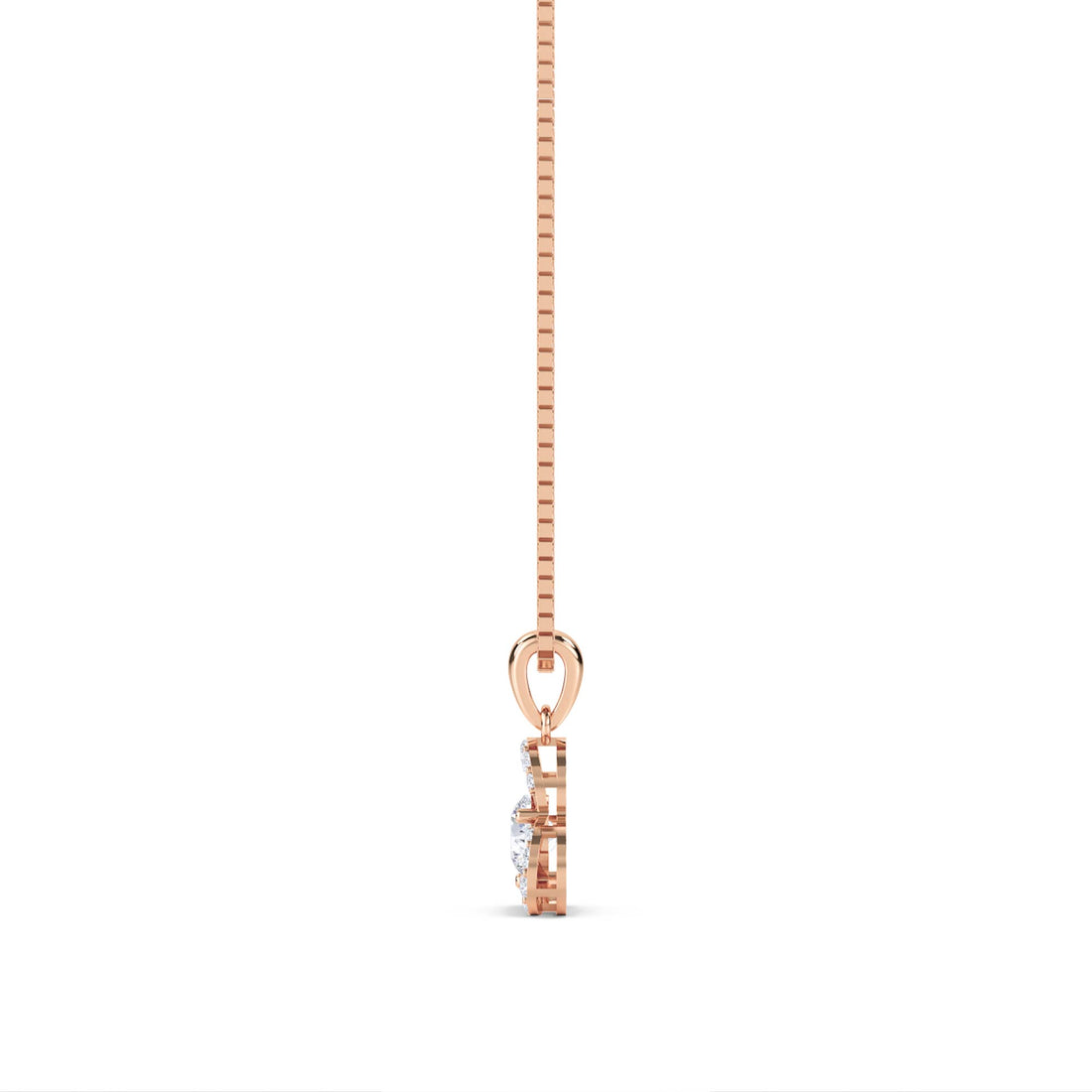 Round Trinity Clover Lab Grown Diamond Pendant