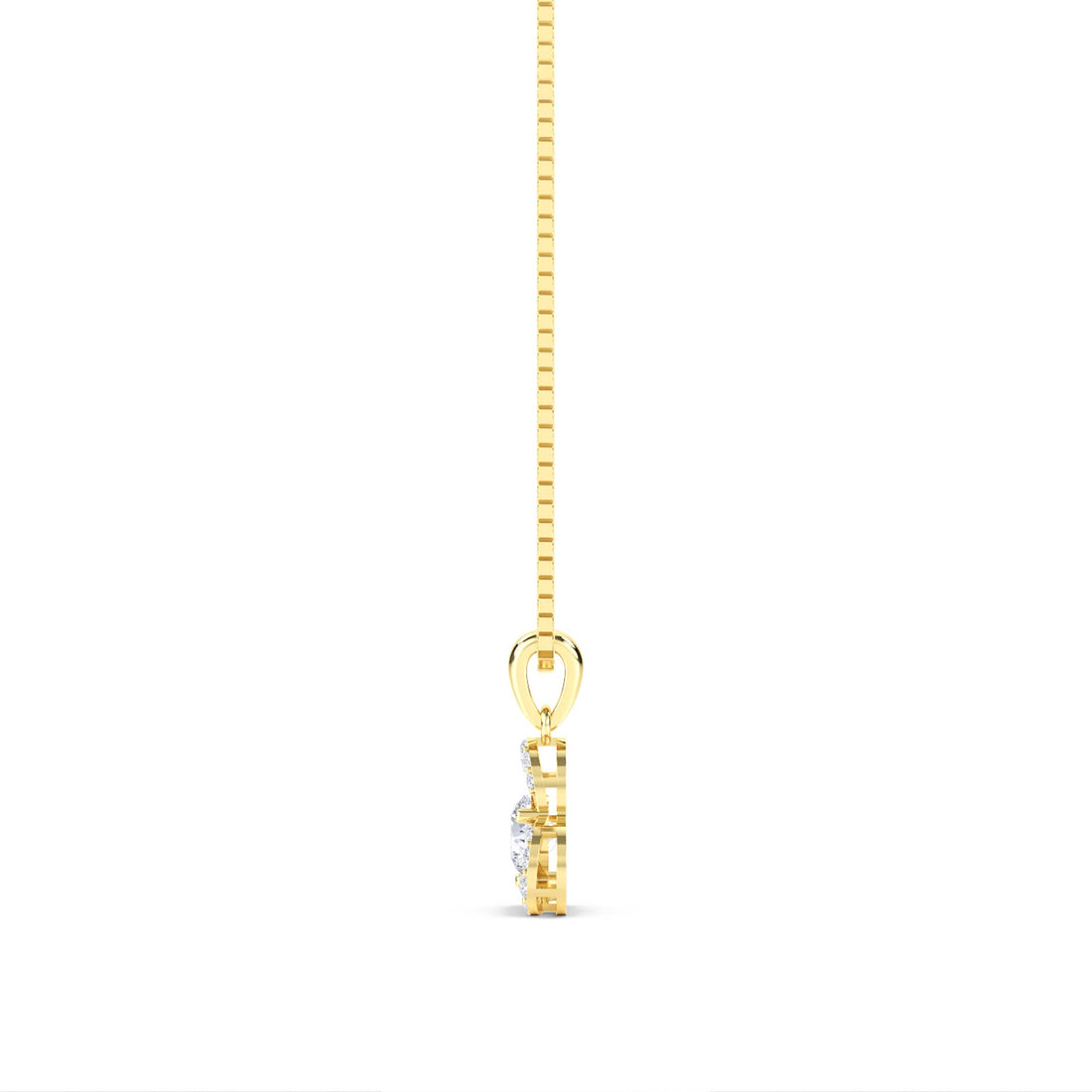 Round Trinity Clover Lab Grown Diamond Pendant