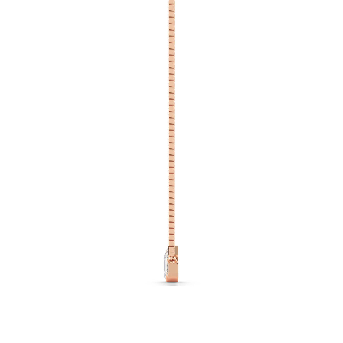 Triple Emerald Cut Graduated Lab Grown Diamond Pendant