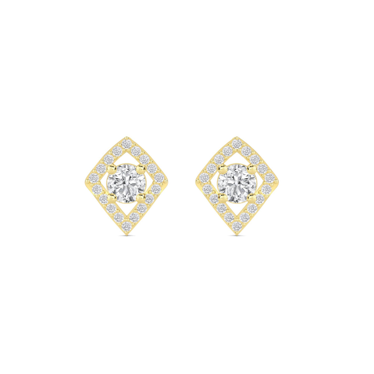 Kite Halo Stud Earrings - image 1