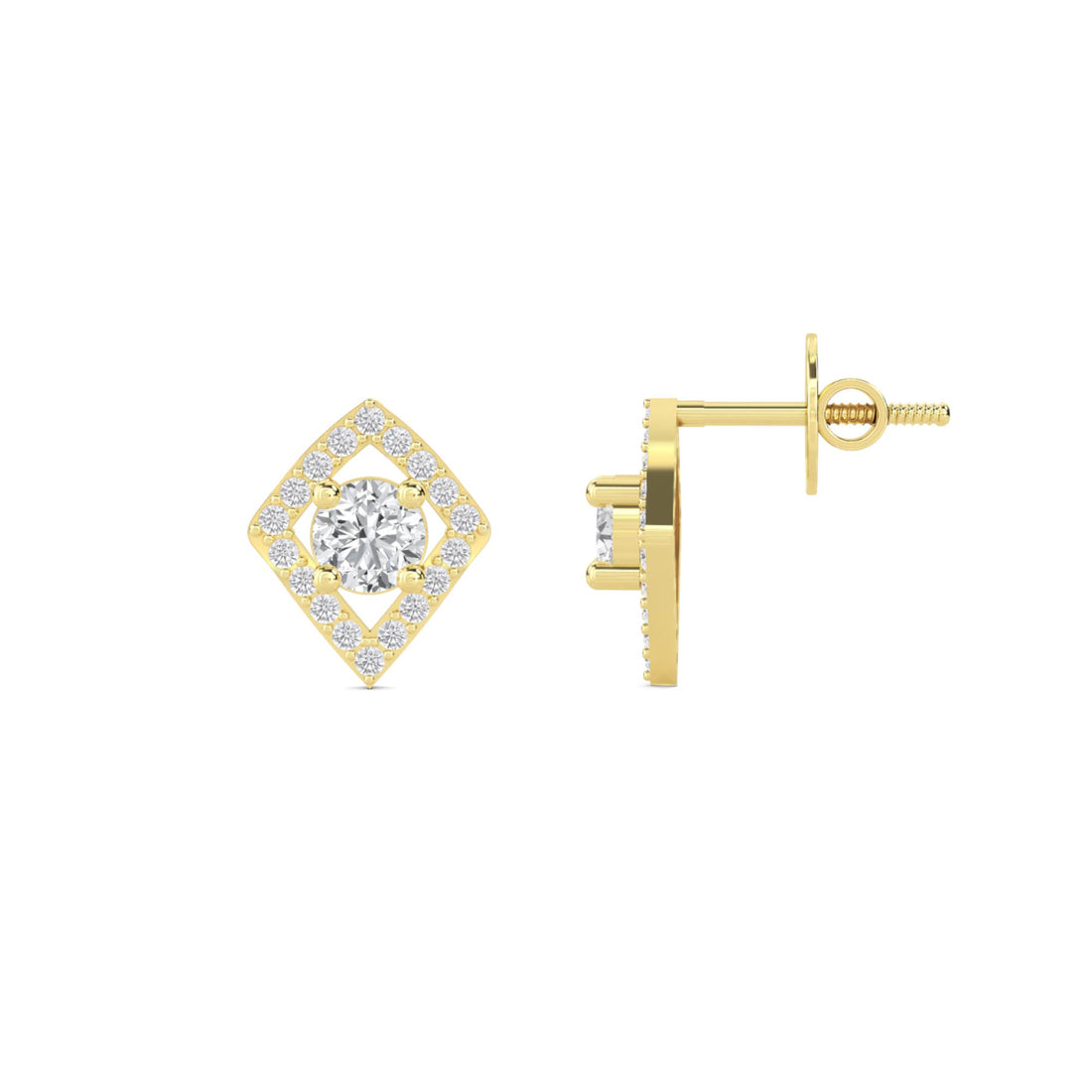 Kite Halo Stud Earrings