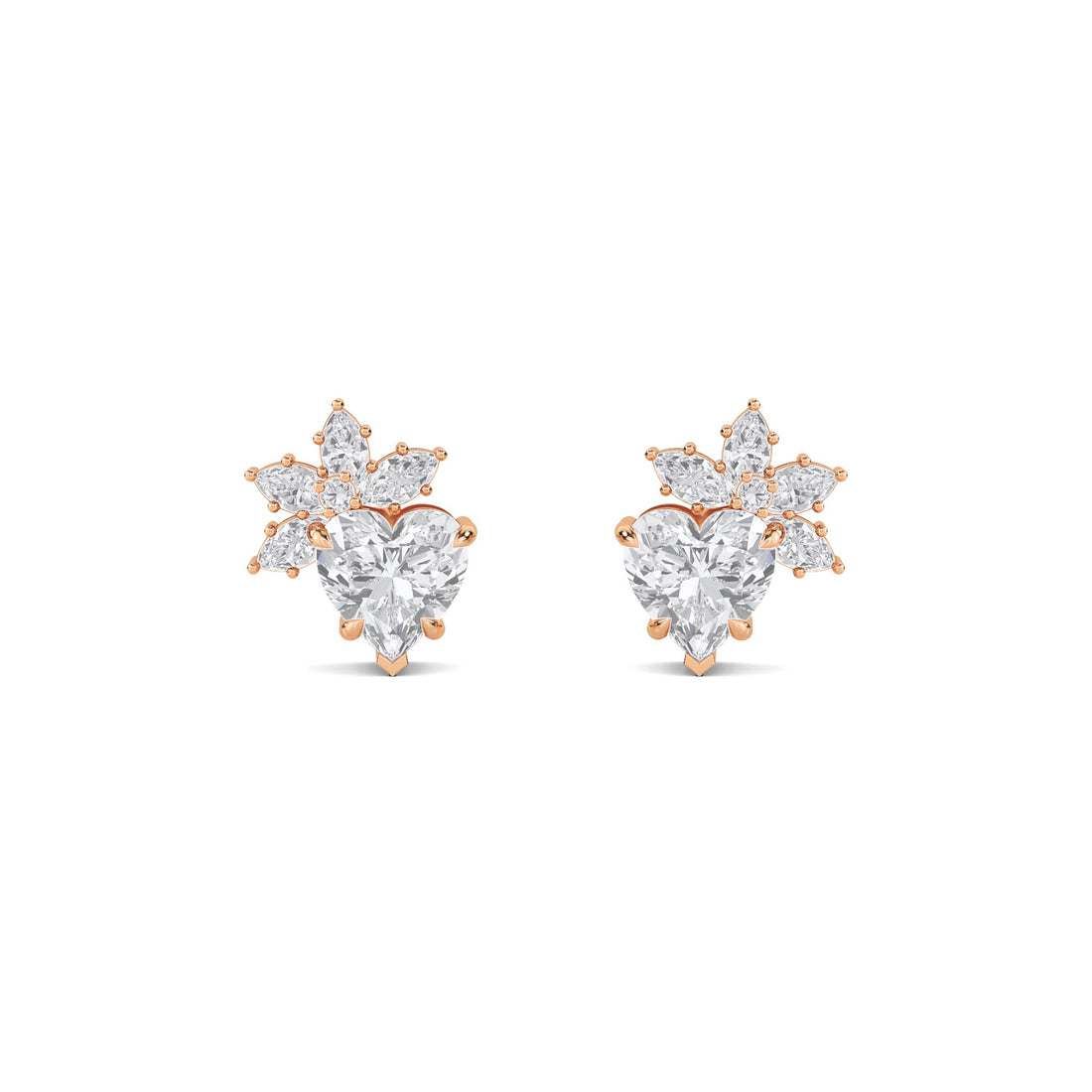 Snowflake Cluster Stud Earrings
